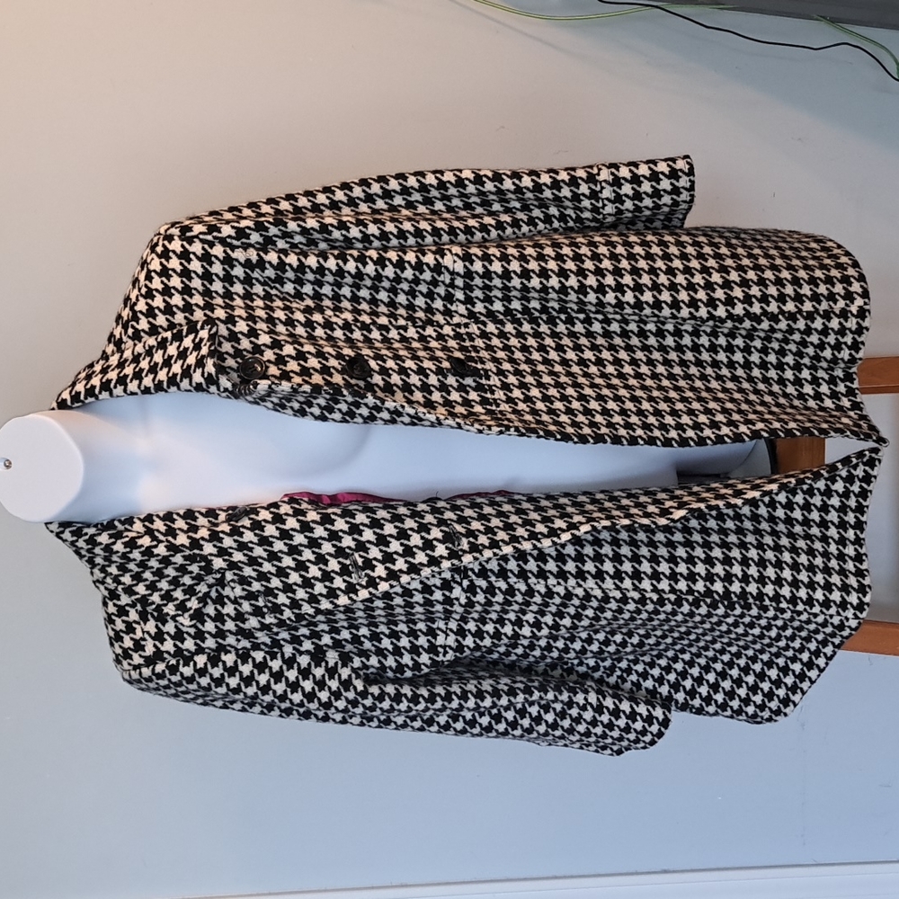 Cato houndstooth peacoat